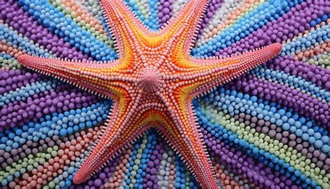 Premium AI Image | a starfish of 1000 colors