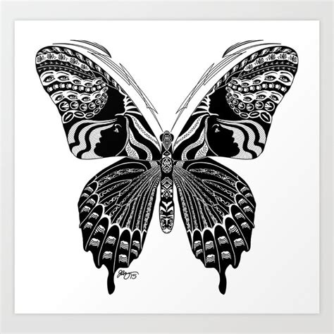 Butterfly Spirit Animal Art Print by James A. Bogner | Society6