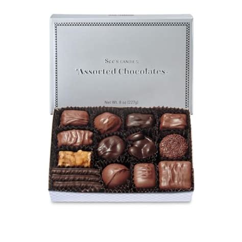 See's Candies 8 oz Silver Assorted Chocolate Box | Pricepulse