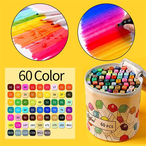 Rotulador de doble punta, rotuladores de pincel de... – Vicedeal