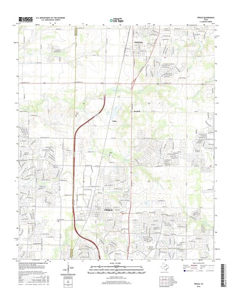 Mytopo Frisco Texas Usgs Quad Topo Map