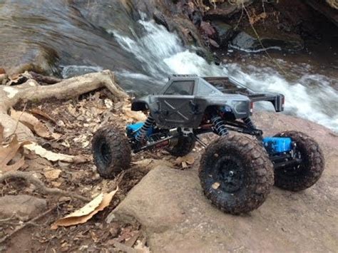 MOA 4WS Losi Mini Rock Crawler First Test Run Creek Crawl YouTube