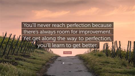 Hlovate Quote Youll Never Reach Perfection Because Theres Always