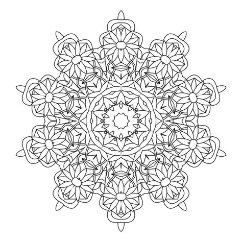 Geometric Kaleidoscope Coloring Pages Coloring Pages