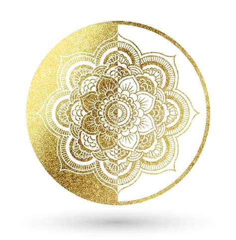 Mandala In Gold Stock Vector Illustration Of Flower 86216175