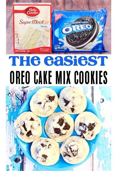 Oreo Cake Mix Cookies Cake Mix Cookie Recipes Oreo Dessert Easy Oreo Dessert