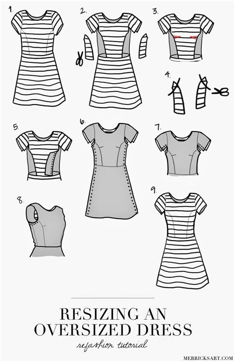 RESIZING AN OVERSIZED DRESS TUTORIAL Merrick S Art Sewing For