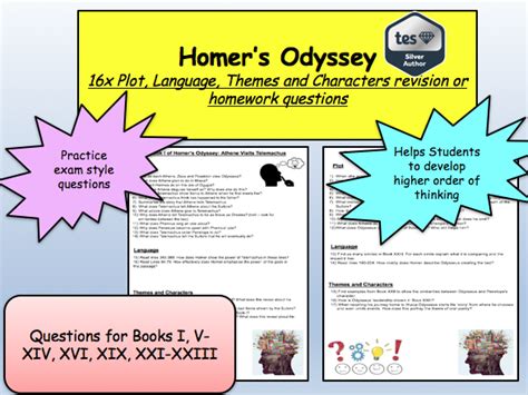 Homer’s Odyssey: Plot, Language, Themes and Characters Revision or ...