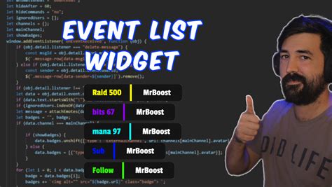 Kick Event List Widgets Made For Streamers