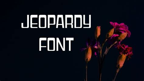 Jeopardy Font Free Download