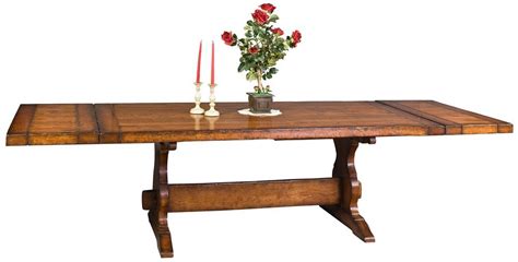 Abilene Trestle Extension Dining Table From DutchCrafters Amish