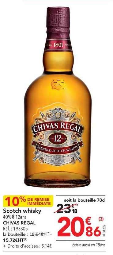 Promo Scotch Whisky Chivas Regal Chez Metro Icatalogue Fr