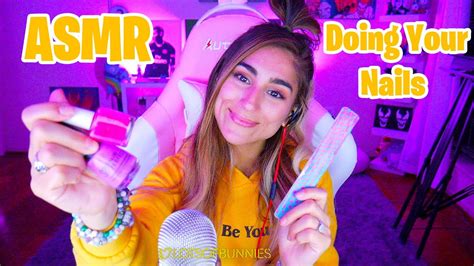 ASMR Doing Your Nails At Home Tapping And Whispering Role Play YouTube