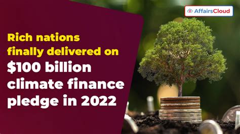 OECD Report Developed Countries Provided USD 115 9 Bn Climate Finance