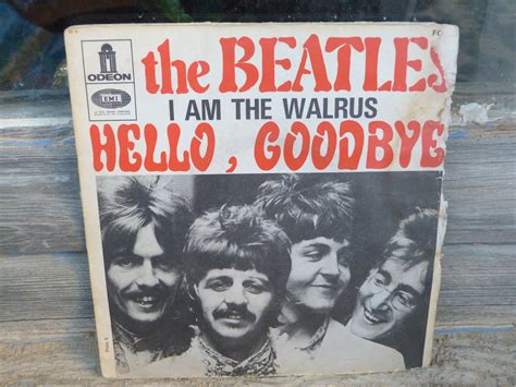 1967 Original Vinyle Record The Beatles I Am The Walrus Hello Goodbye Rock Pop Etsy