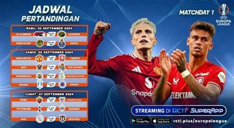 Link Live Streaming Manchester United Vs FC Twente Di Liga Europa 2024