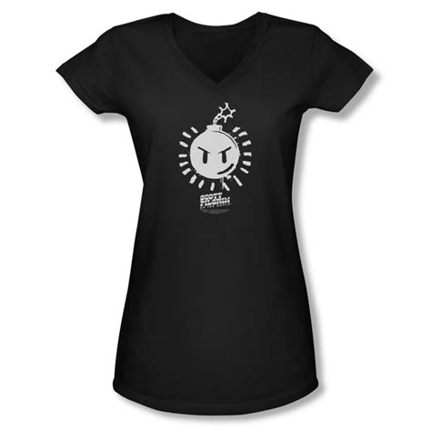 Scott Pilgrim Vs The World Shirt Juniors V Neck Sex Bob Omb Logo Black