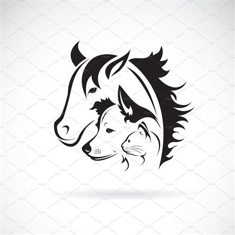 Vector group of pets. Animal. | Pre-Designed Illustrator Graphics ...