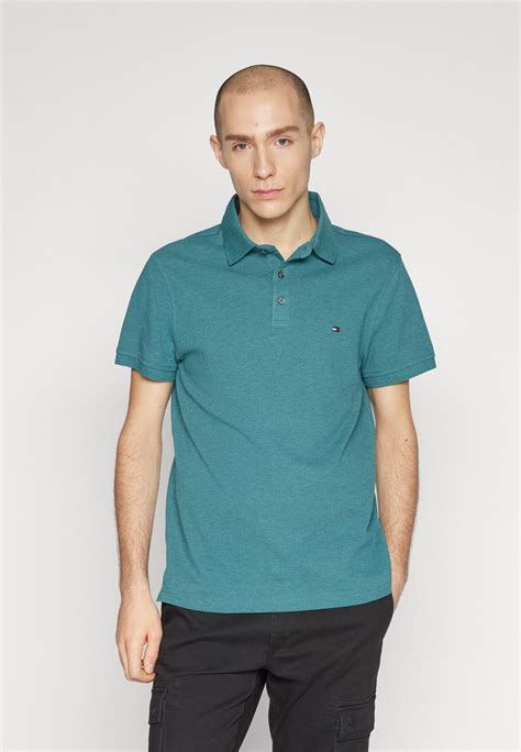 Tommy Hilfiger 1985 Slim Polo Shirt Green Heather Dark Green