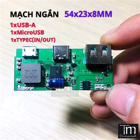 Mạch Sạc Dự Phòng Sạc Nhanh QC3 0 PD3 0 Chip IP5328 18W Mạch Mới