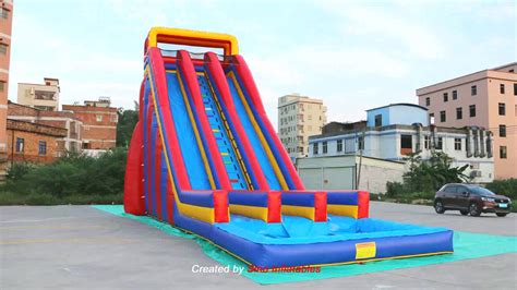 10m De Alto Comercial Gigante Inflable Tobogán De Agua Para Adultos