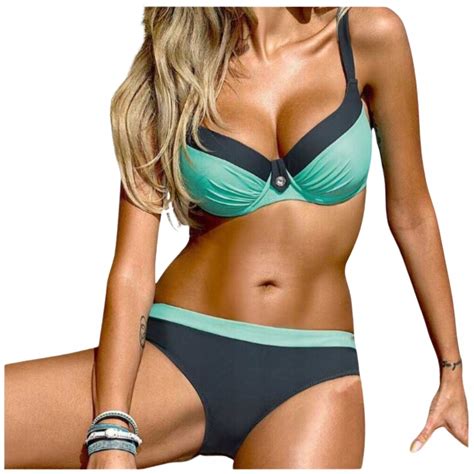 STRÓJ KĄPIELOWY KOMPLET BIUSTONOSZ PUSH UP BIKINI 13939573616 Allegro pl