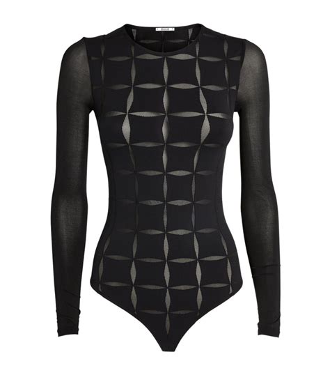 Womens Wolford Black Anniversary String Bodysuit Harrods Uk