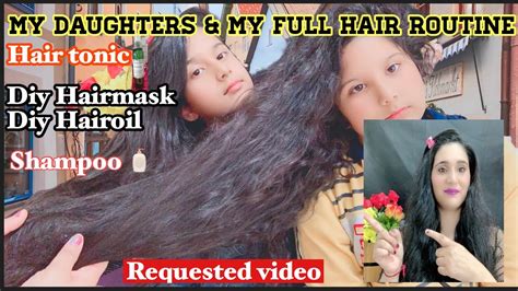 My Daughtersandmy Full Hair Care Routine Shampooconditioner Homemade Hair Oilandhair Mask