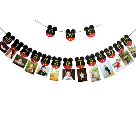 Buy Chuangqi Mickey Themed Birthday Party Photo Banner One High