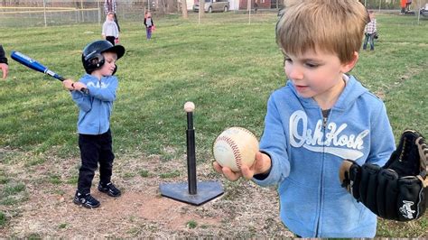 Learning How To Play Tee Ball Youtube