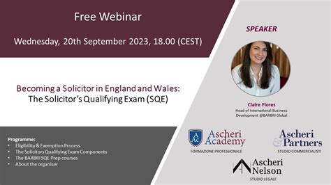 Free Webinar Becoming A Solicitor In England And Wales The Sqe