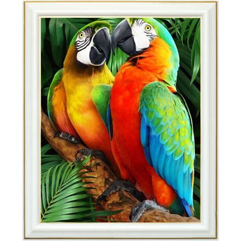 Diamond Painting Couple De Perroquets Lartera