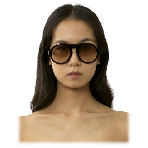 Chloé Gayia Sunglasses In Acetate Dark Havana Gradient Brown Chloé Eyewear Avvenice