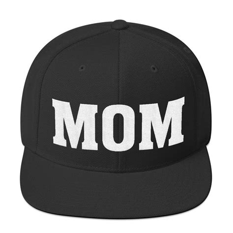 Mom Embroidered Snapback Hat Mothers Day New Mom T Etsy