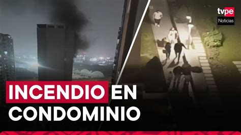 El Agustino Incendio En Condominio Deja Seis Vecinos Afectados Youtube