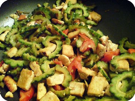 Ginisang Ampalaya At Tokwa Sauteed Bitter Gourd With Tofu Wifely Steps