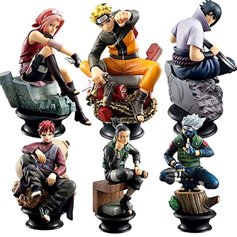 Unids Lots Naruto Shippuden Anime Modelo Mu Ecas Figura Sasuke Gaara