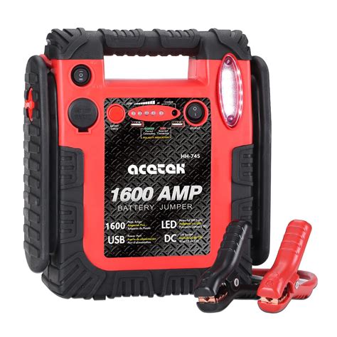 Buy 1600 Car Jump Starter Portable Battery Charger 20000mAh