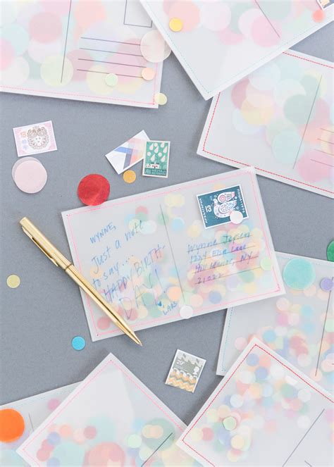 DIY Confetti Postcard - The House That Lars Built