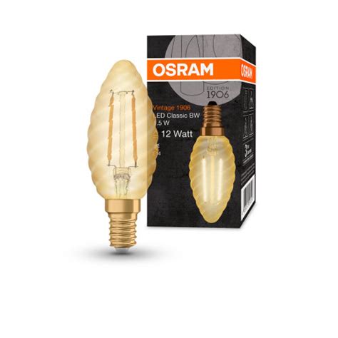 Osram E Vintage Filament Led Lampe In Kerzenform W Wie W Extra