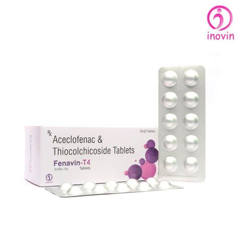 Aceclofenac Mg Thiocolchicoside Mg Tablet At Rs Box In Chandigarh