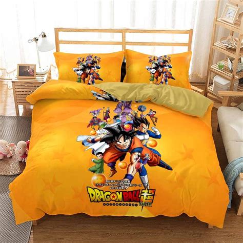 Goku Bed Set Super Characters Dragon Ball Z Anime Bedding