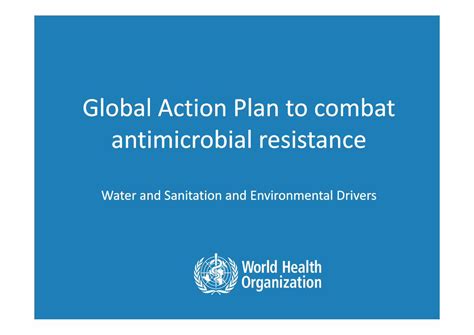 Pdf Global Action Plan To Combat Antimicrobial Resistance · Global