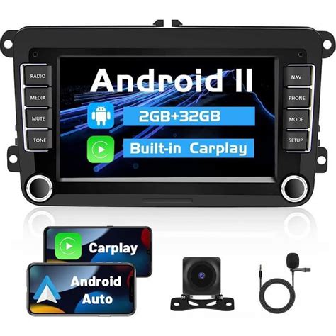 Hikity 2 32GB Android 11 Autoradio Pour VW Passat Seat Skoda Golf 5 6