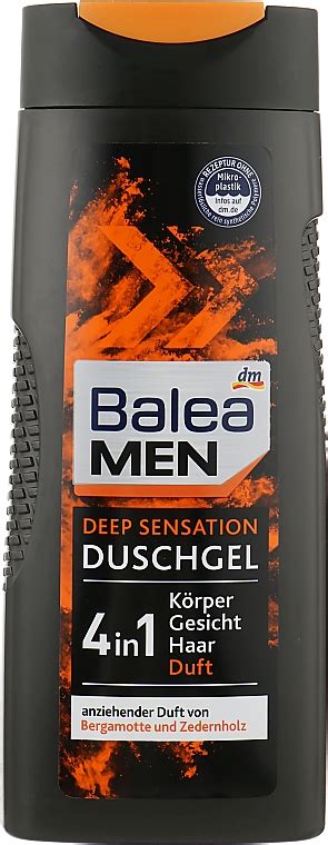 Balea Men Shower Gel Deep Sensation 4in1 Duschgel für Gesicht Haar