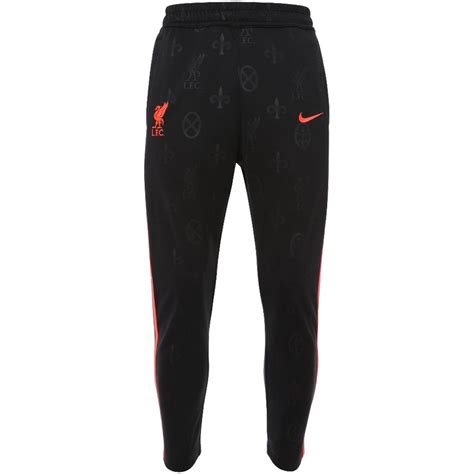 Nike Liverpool Track Trainingsbroek 2021 2022 Zwart Rood Voetbalclub