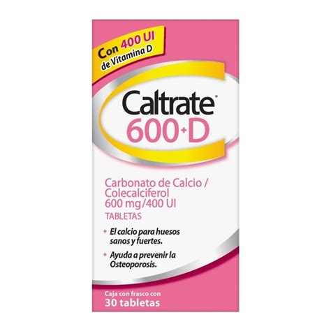 Suplemento De Calcio Caltrate D Tabletas Mg Walmart