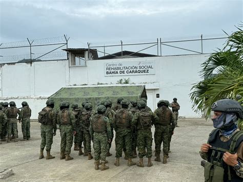 Manabí Fuerza de Tarea Conjunta interviene en la cárcel de Bahía de