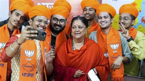 Several Bjp Mlas Convene At Vasundharas House As Rajasthan Cm Race