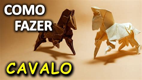 ORIGAMI COMO FAZER UM CAVALO Passo A Passo Simples Fácil e